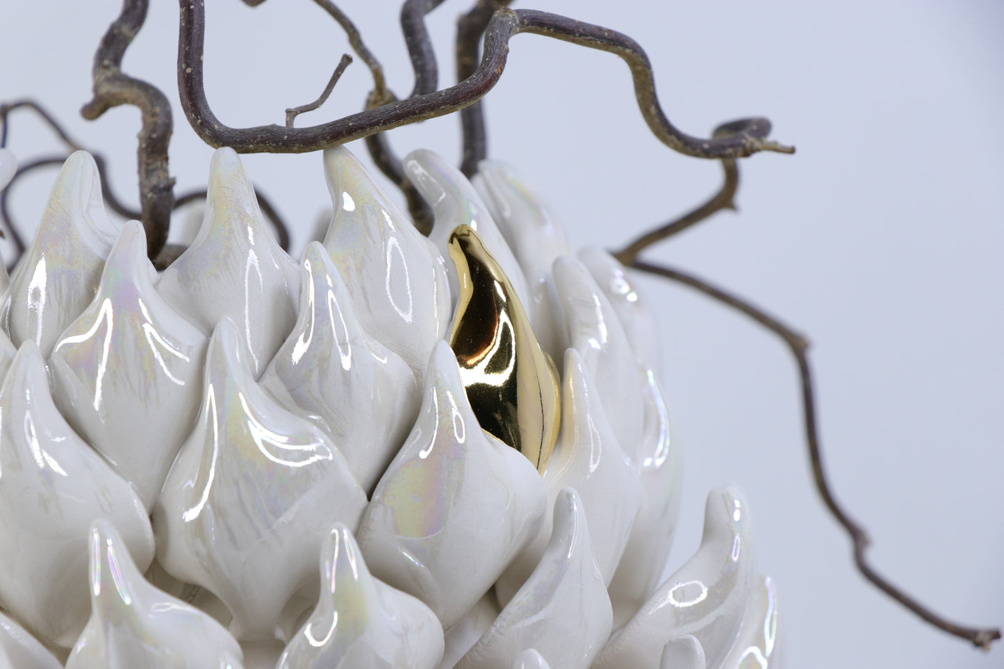 Paauksuotas žiedlapių apkabinimas