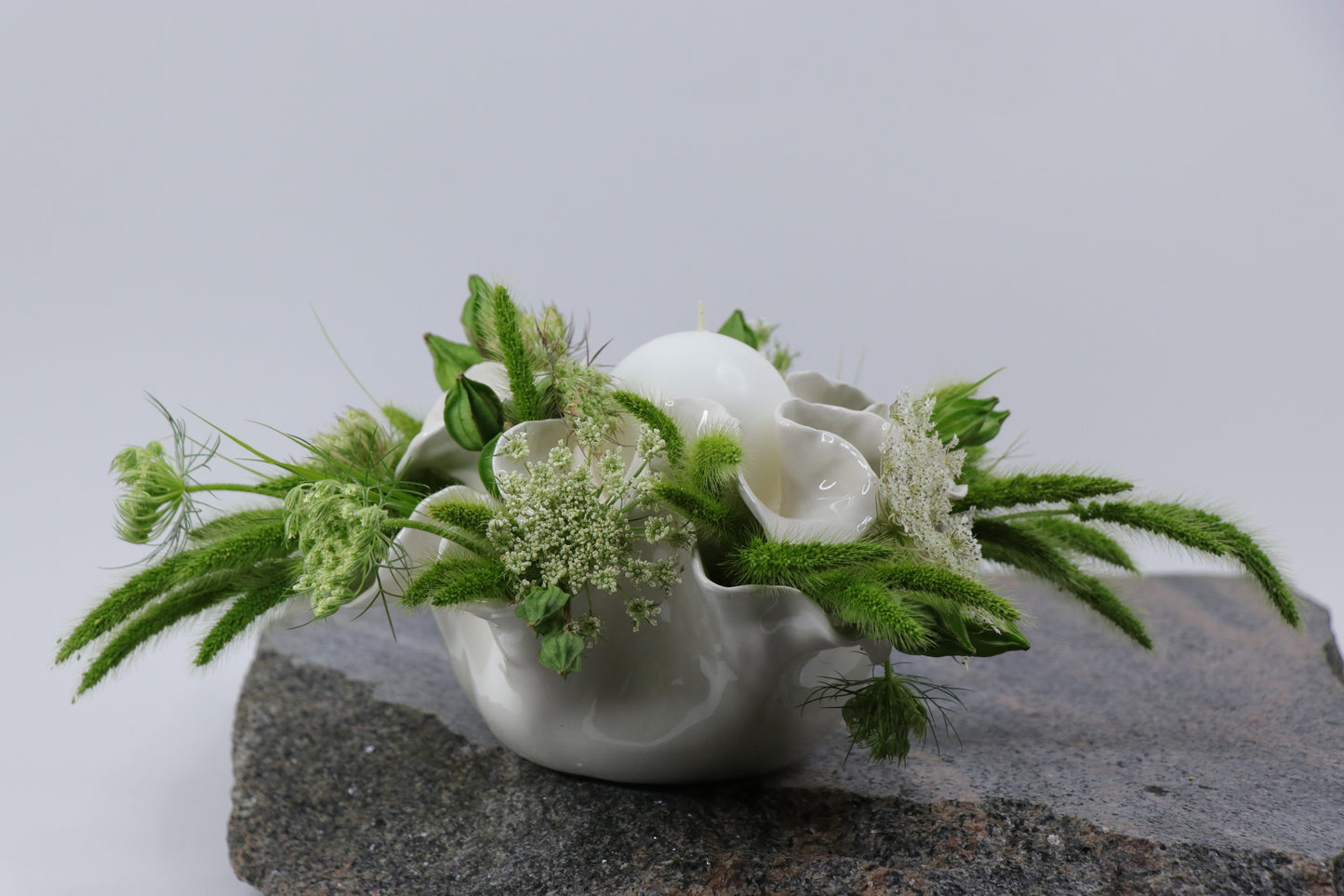 Green flower garden