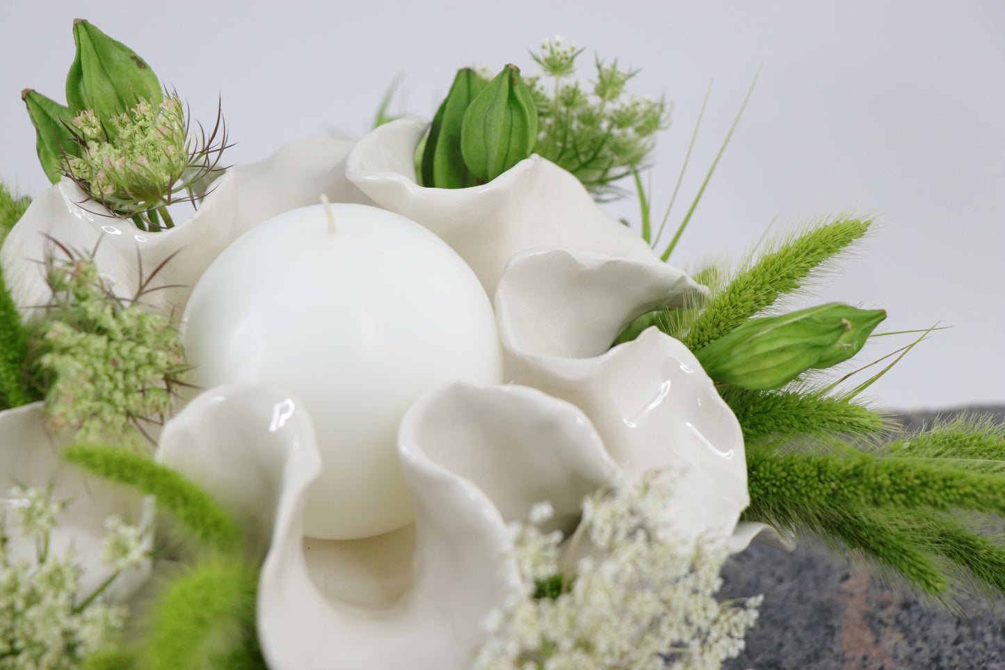 Green flower garden