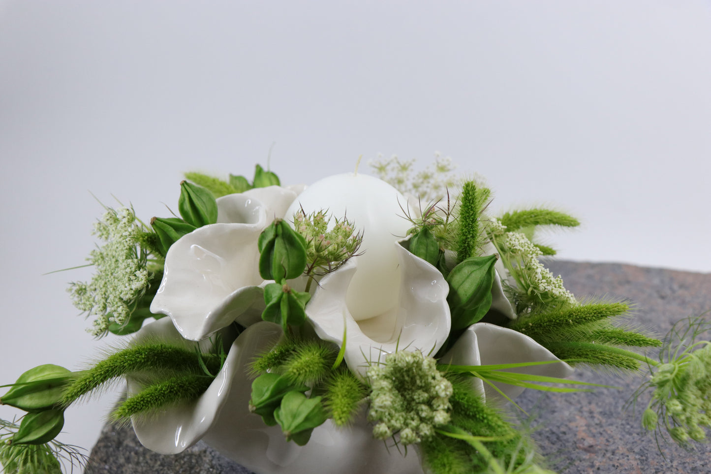 Green flower garden