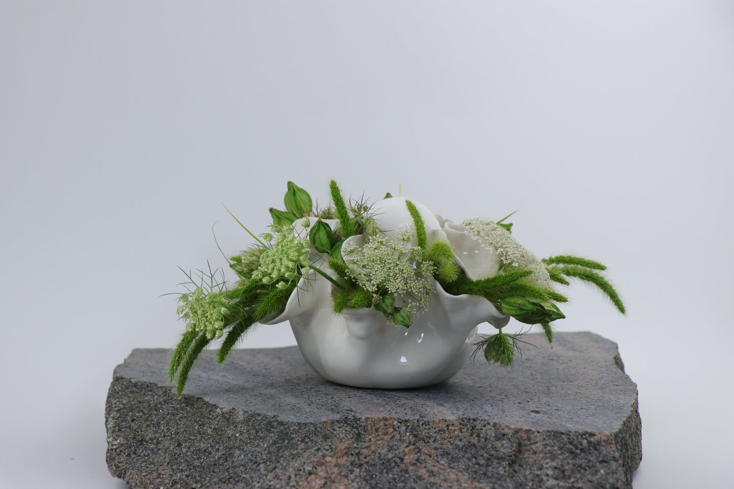 Green flower garden
