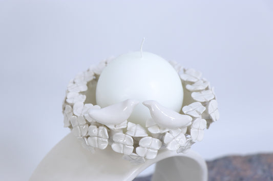 Oval peace | With birds