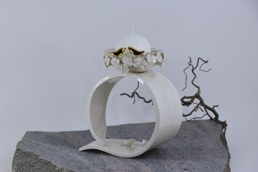 Oval peace | With birds