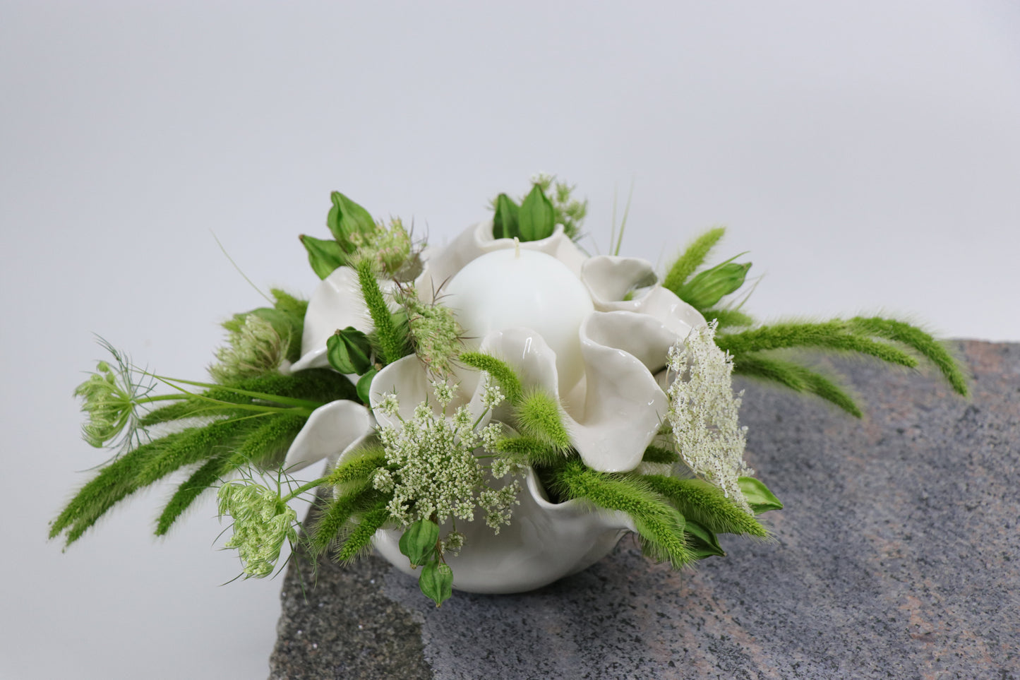 Green flower garden